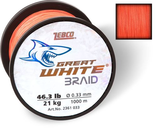 Zebco Great White Braid 0,25mm !Ausverkauft!