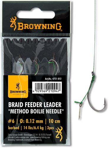 Browning F.Leader Method Boilie Needle Braid Gr.6 0,12mm