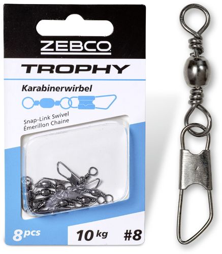 Zebco Trophy Karabinerwirbel 20mm 4kg